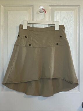 High-Low Tan Women's Skirt